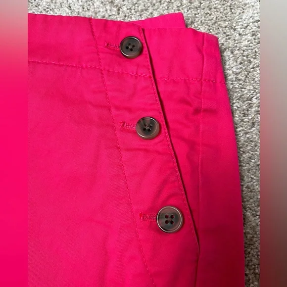 J Crew Hot Pink Side Button Sailor Chino Shorts 10 - Picture 3 of 7